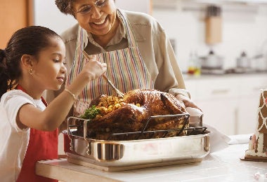Planificación de cena de Navidad dominicana y la organización. Planificación de cena de Navidad dominicana y la organización en la cocina.