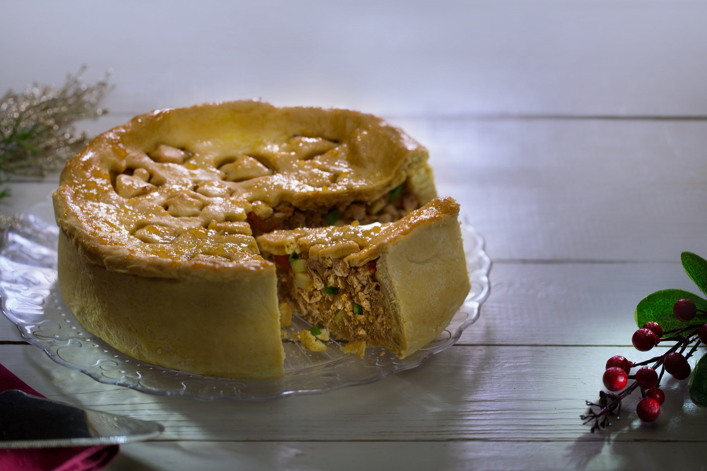 PASTEL DE CERDO CON MANZANA Y MERMELADA