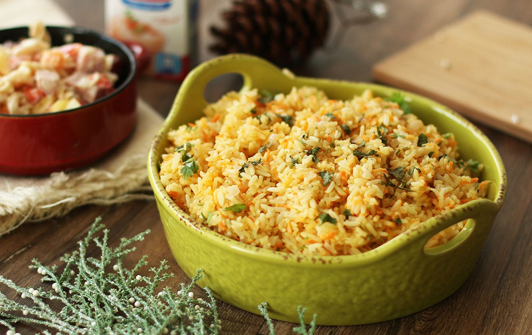 Arroz con Zanahoria y Ajonjoli