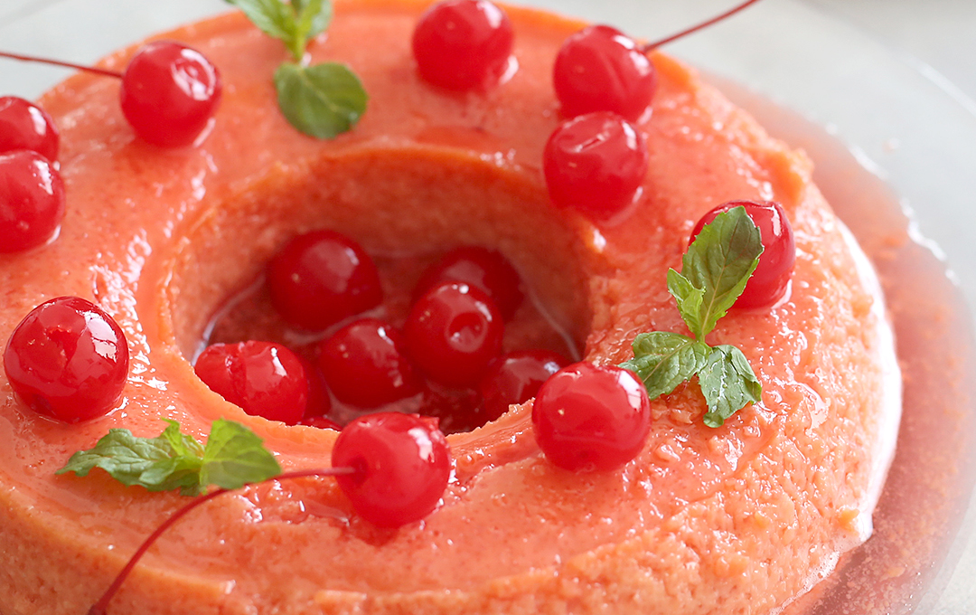 Flan de Cherries