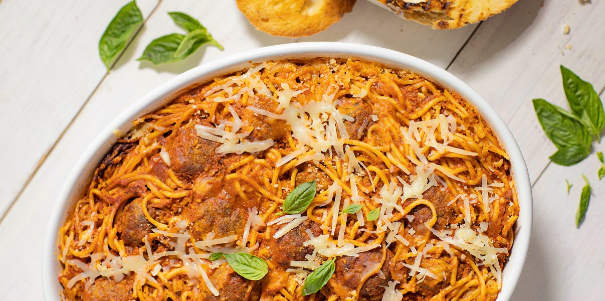 PASTA HORNEADA CON ALBONDIGA PICANTE