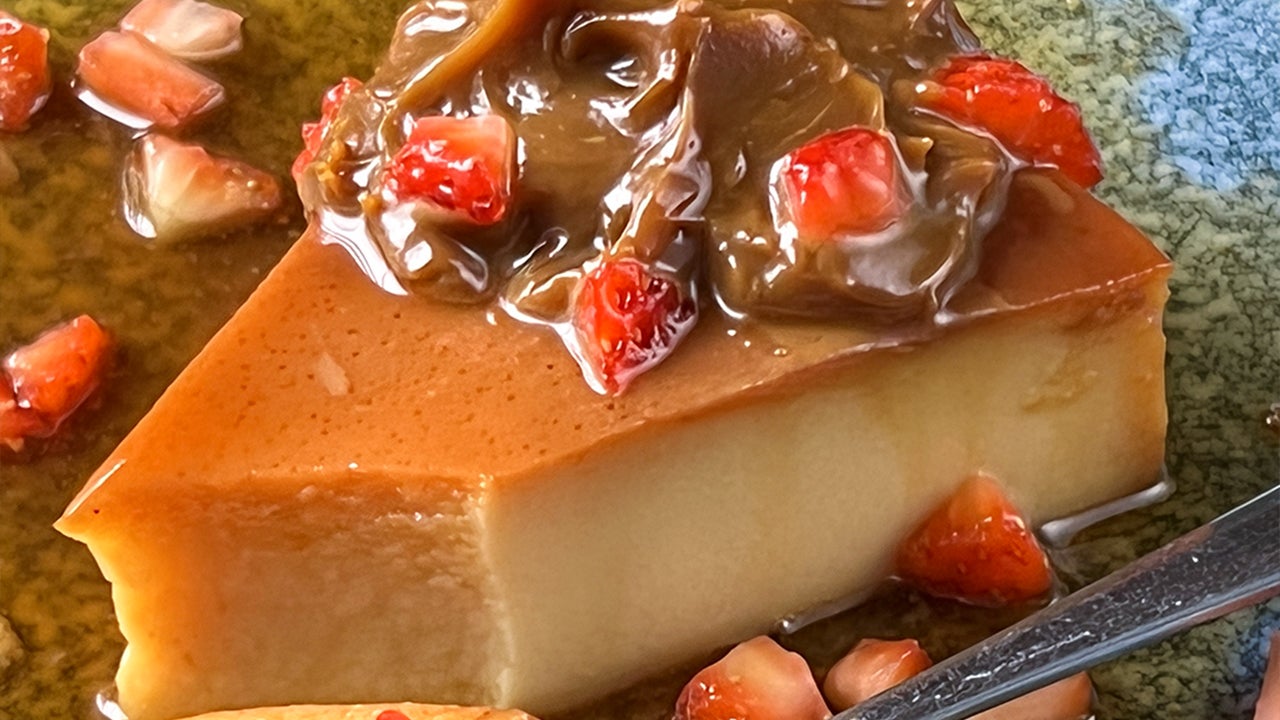 Flan Dulce de Leche con Ron
