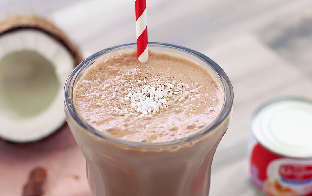 Batida de Coco, Crema de Avellana y Amaretto