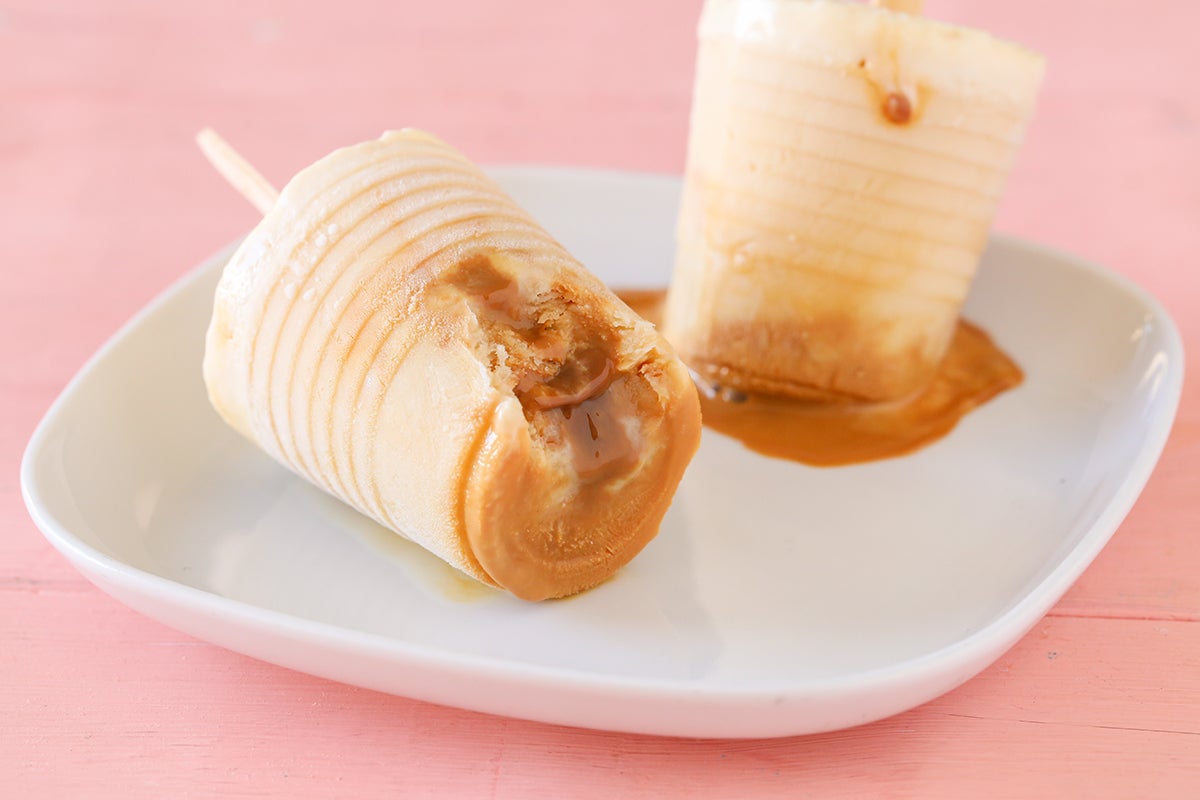 Helado Relleno De Dulce De Leche