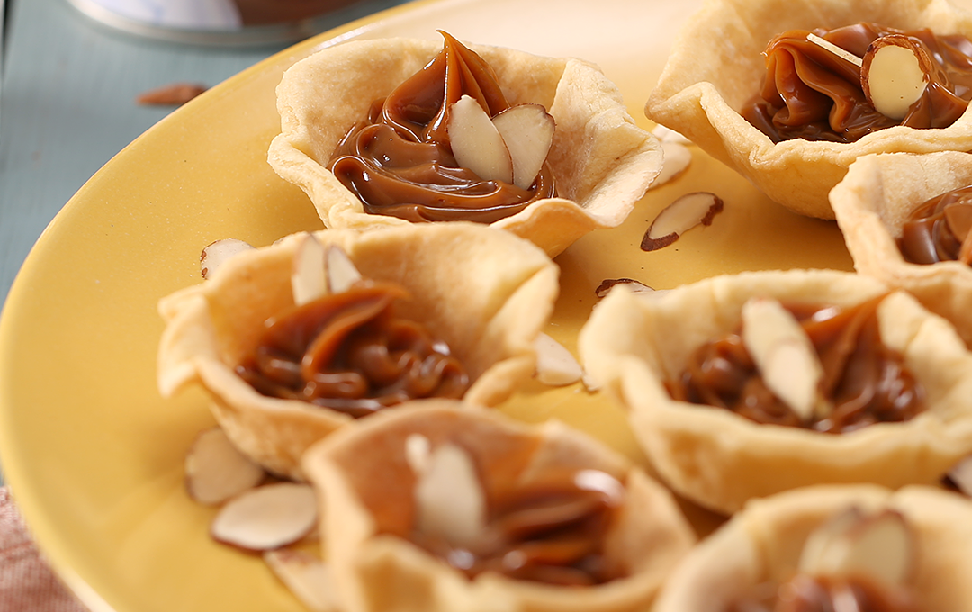 Canasticas Rellenas de Dulce de Leche