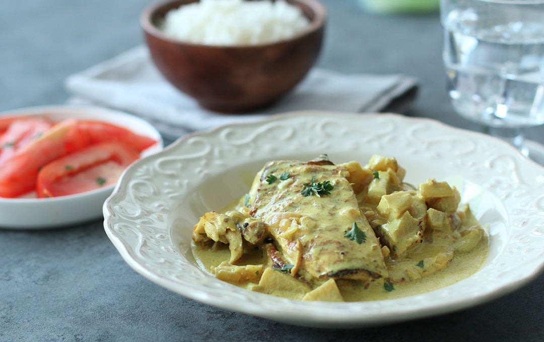 Pechugas de Pollo con Curry y Manzana