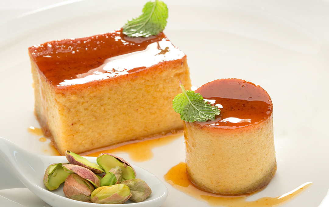 Flan de Pistacho