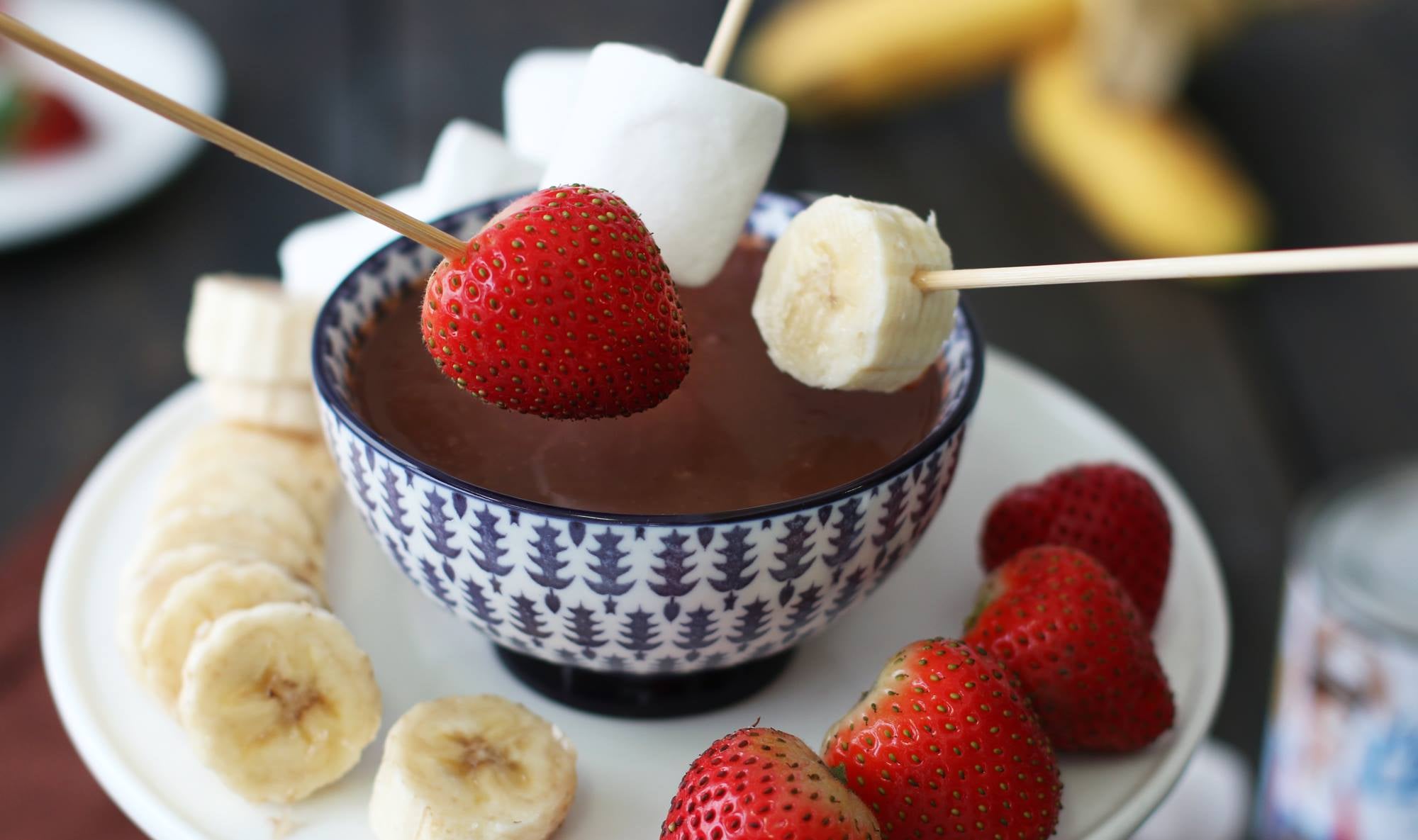 Receta de Fondue de Chocolate