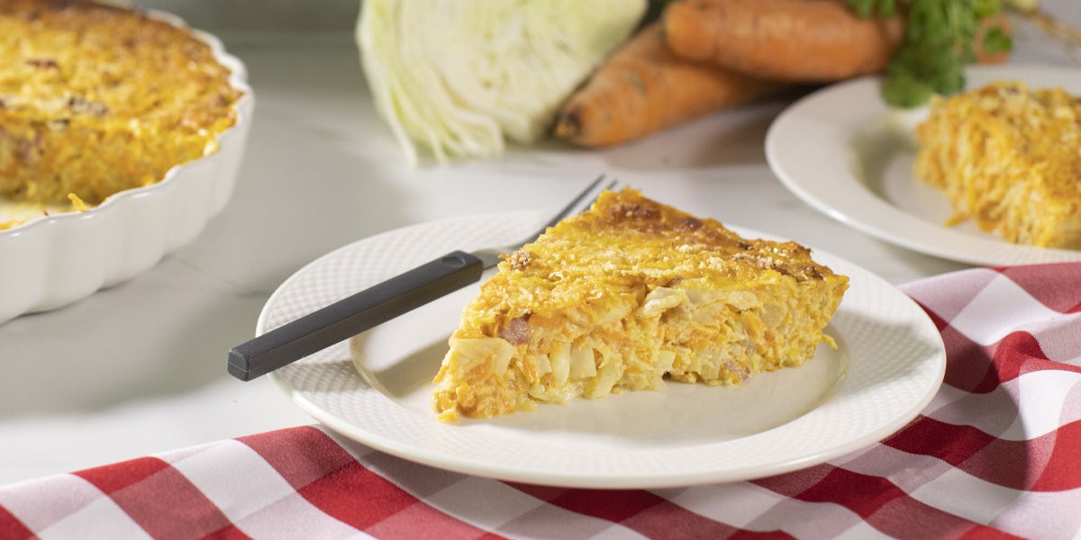 Pastel de Repollo y Zanahoria