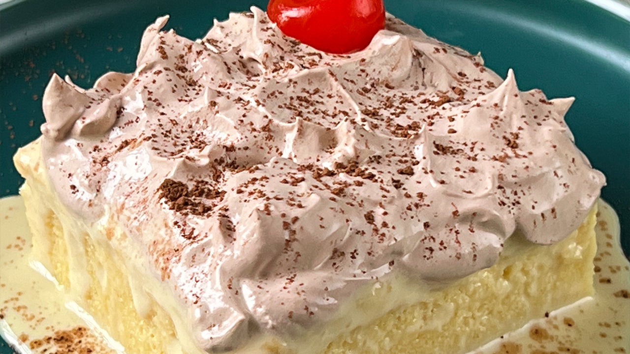Dulce Tres Leche con Suspiro de Chocolate