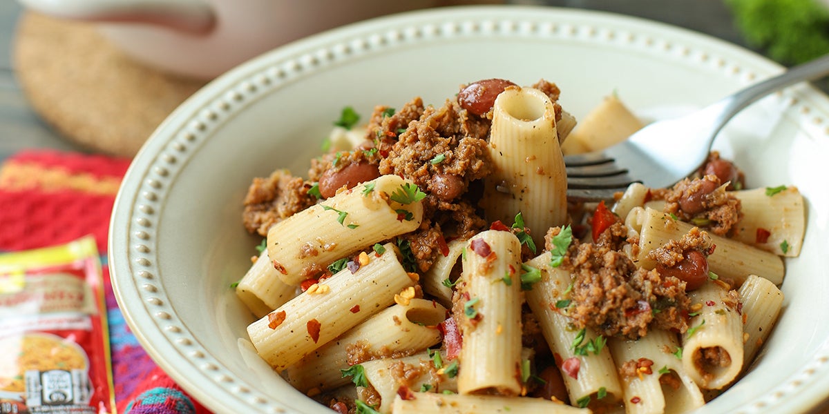 Chile de Carnes con Pasta