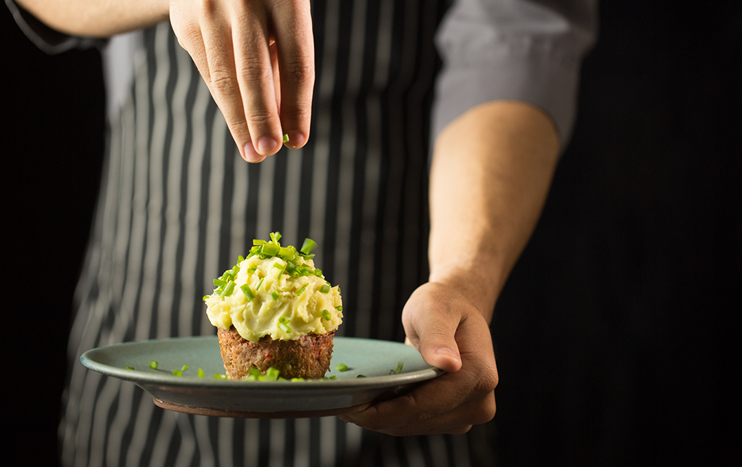 Muffins de Carne con Puré de Batata