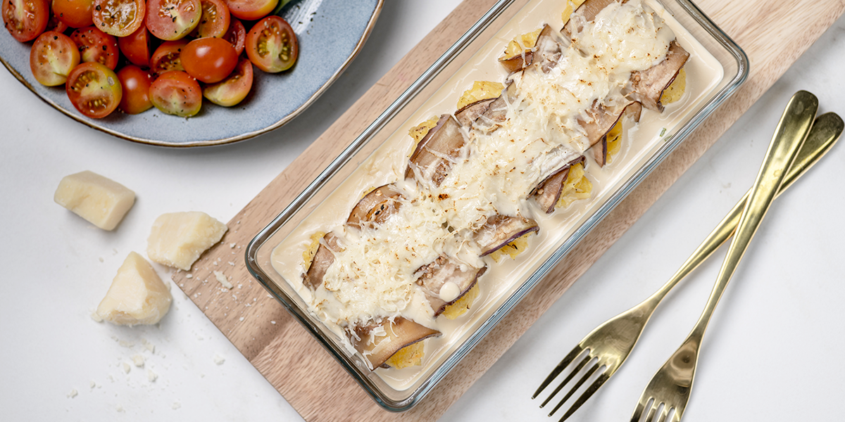 Rollitos de Berenjena y Plátanos Maduros