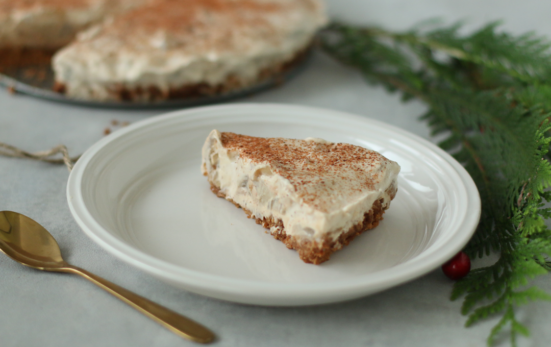 Crema de Manzana con Base de Galletas