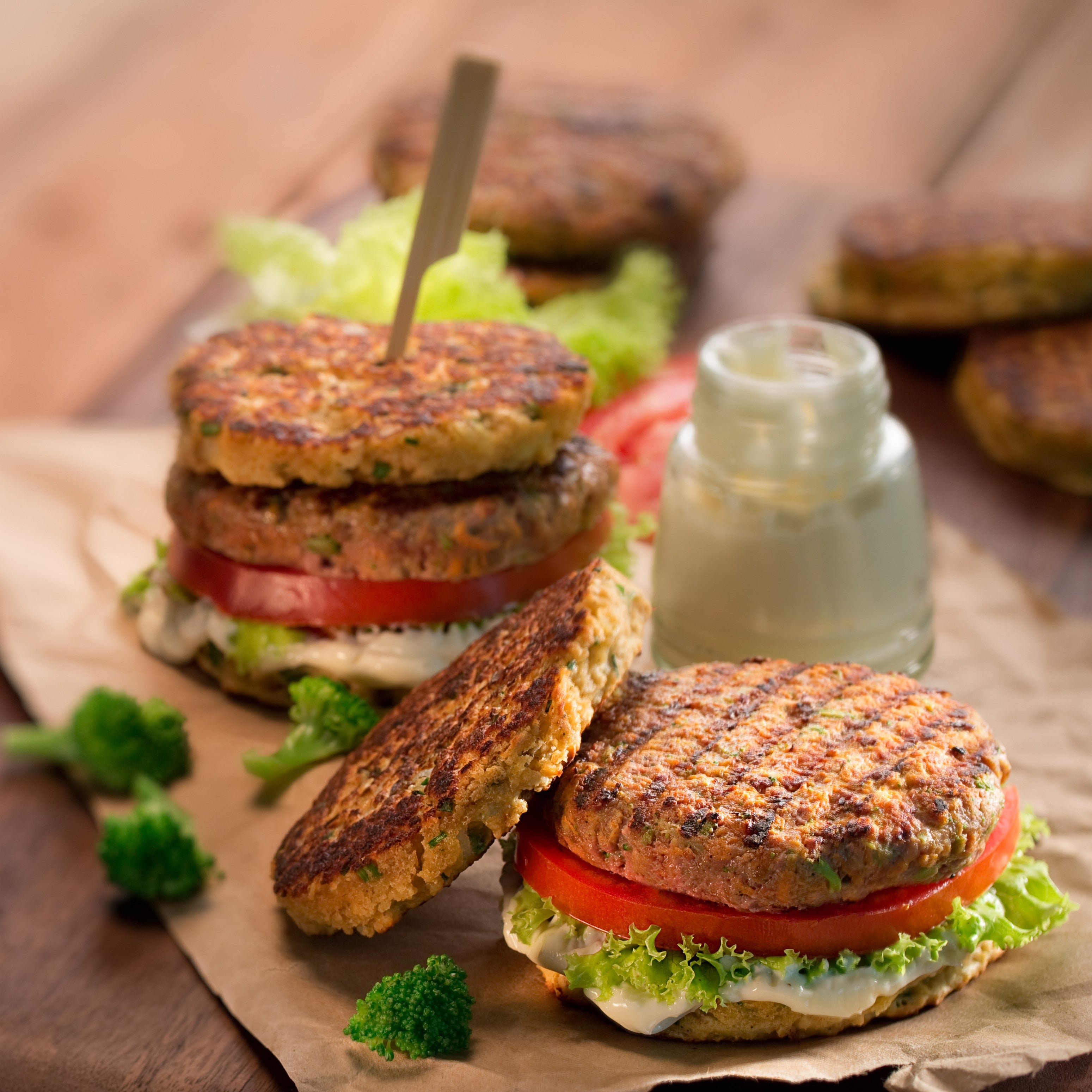 Hamburguesa con Pan de Avena