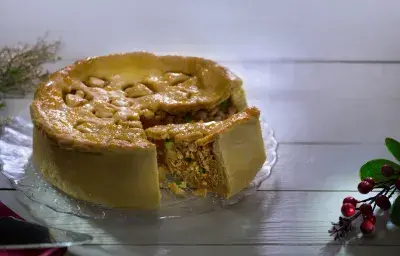 PASTEL DE CERDO CON MANZANA Y MERMELADA PASTEL DE CERDO CON MANZANA Y MERMELADA