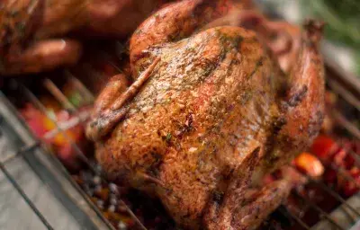 POLLO ESPECIADO SOBRE VEGETALES POLLO ESPECIADO SOBRE VEGETALES