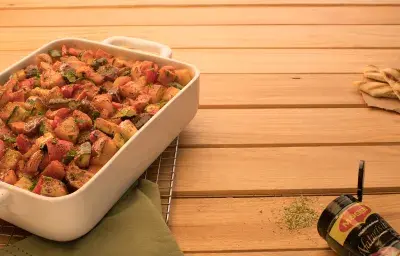 TIMBAL DE VEGETALES CON NATURISIMO TIMBAL DE VEGETALES CON NATURISIMO