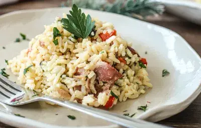 Arroz con Espinaca y Tocineta Arroz con Espinaca y Tocineta