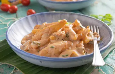 Domplines en Salsa de Queso y Bacalao Domplines en Salsa de Queso y Bacalao