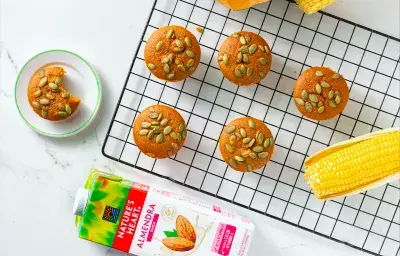 Muffins vegetarianos de auyama con maiz Muffins vegetarianos de auyama con maiz