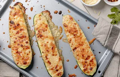 Zucchinis Rellenos al Horno Zucchinis Rellenos al Horno