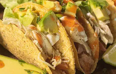 TACOS DE POLLO REFRESCANTE TACOS DE POLLO REFRESCANTE