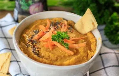 HUMMUS DE ZANAHORIA ASADA HUMMUS DE ZANAHORIA ASADA