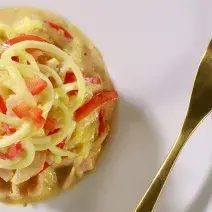 Pasta de Zucchini y Jamón