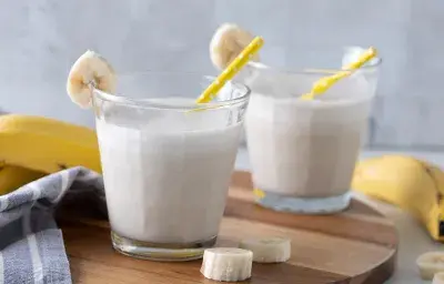 Batido de guineo maduro Batido de guineo maduro