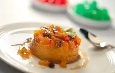 Flan de Mermelada de Melon y Ciruelas Flan de Mermelada de Melon y Ciruelas
