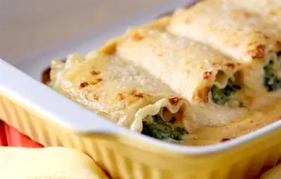 Canelones Rellenos de Espinaca Canelones Rellenos de Espinaca