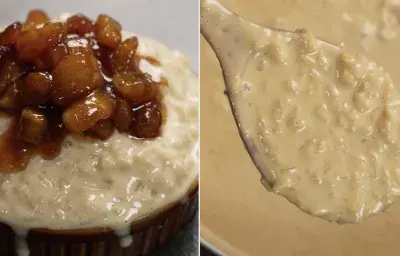 Arroz con leche y plátanos al caldero Arroz con leche y plátanos al caldero