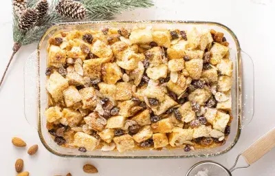 Pudín de pan navideño Pudín de pan navideño