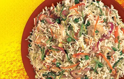 Arroz con Vegetales al Vapor Arroz con Vegetales al Vapor