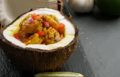 Camarones con coco Camarones con coco