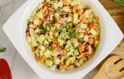 Ensalada de Papa, Zanahoria y Tayota