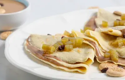 CREPES DE HABICHUELAS CON DULCE CREPES DE HABICHUELAS CON DULCE