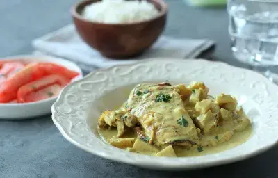 Pechugas de Pollo con Curry y Manzana