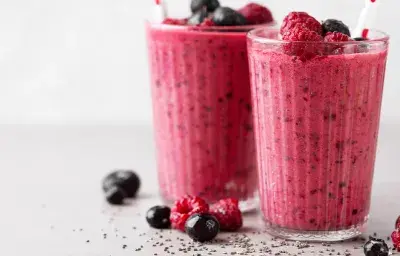 Smoothie de Frutos Rojos y Chia