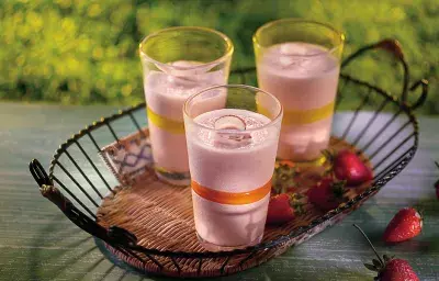 Batida de Fresa y Coco Batida de Fresa y Coco
