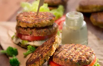 Hamburguesa con Pan de Avena Hamburguesa con Pan de Avena