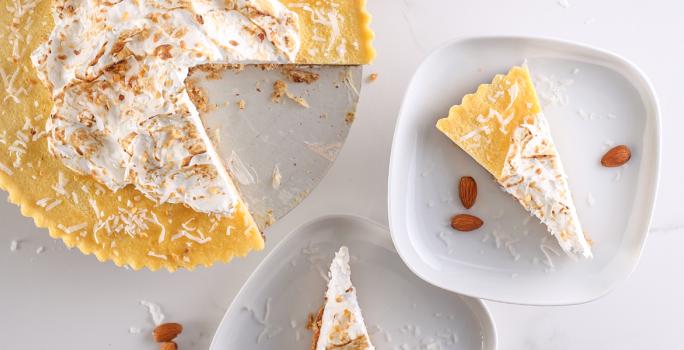 Pastel de almendra y coco
