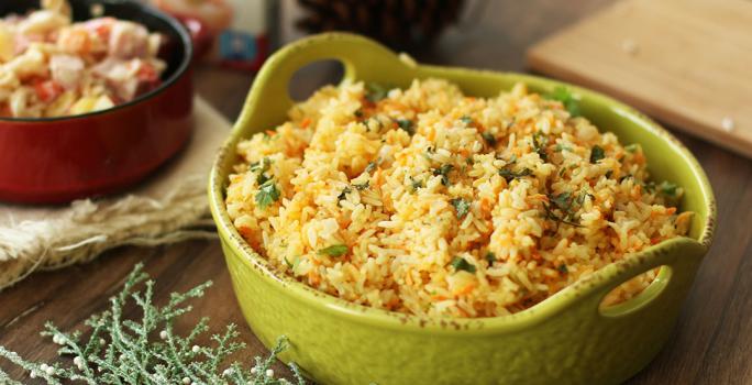 Arroz con Zanahoria y Ajonjoli