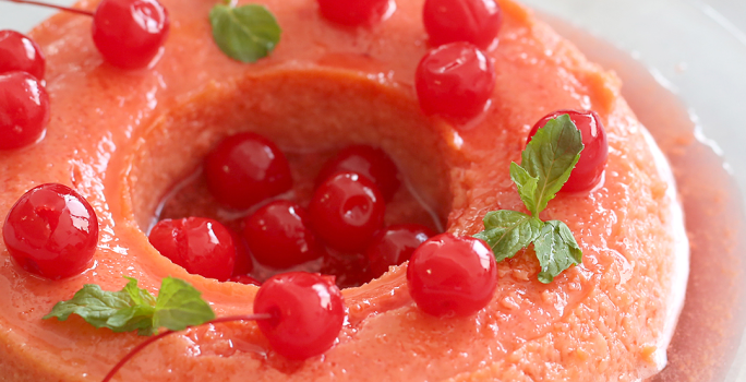 Flan de Cherries