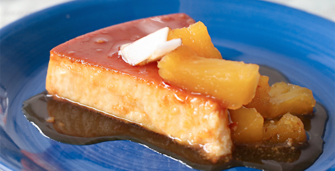 Flan de Coco y Piña