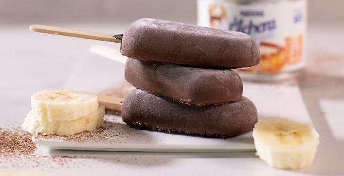 Helado De Guineo Y Chocolate