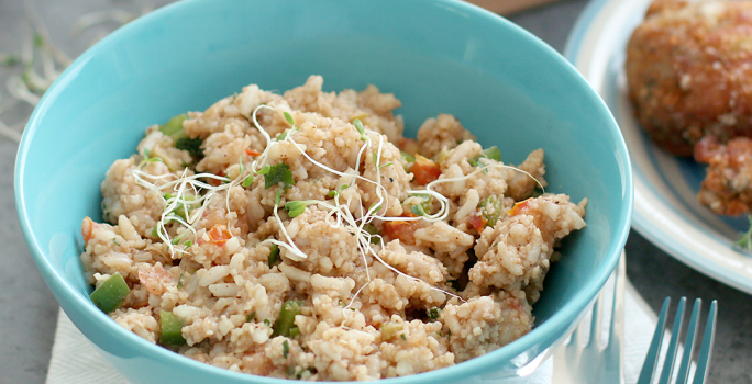 Arroz con Trigo y Vegetales