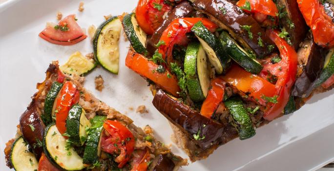 Pastel de Carne tope de verduras