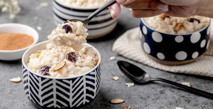 Arroz con Leche y Frutos Secos